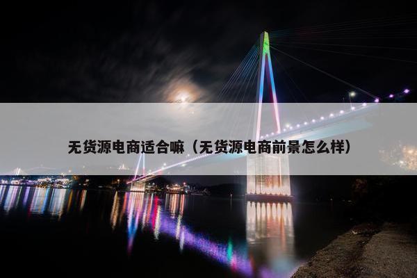 无货源电商适合嘛（无货源电商前景怎么样）