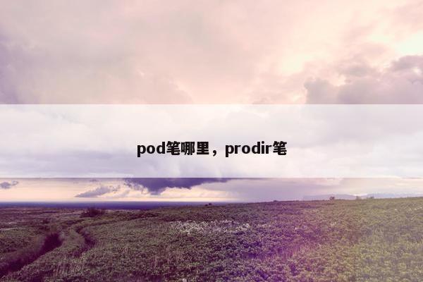 pod笔哪里，prodir笔