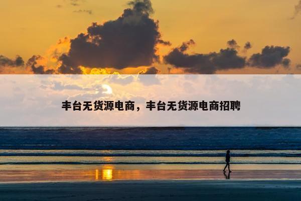 丰台无货源电商，丰台无货源电商招聘