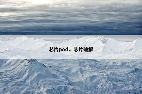 芯片pod，芯片破解