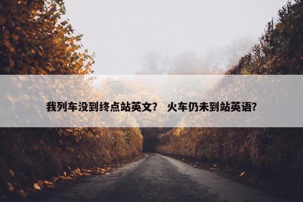 我列车没到终点站英文？ 火车仍未到站英语？