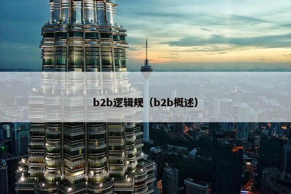 b2b逻辑规（b2b概述）