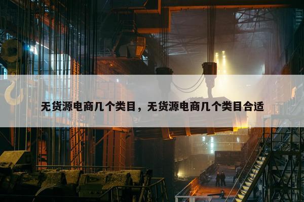 无货源电商几个类目，无货源电商几个类目合适