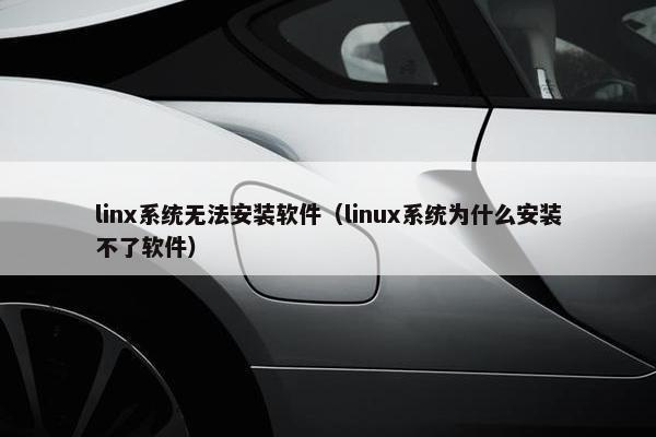 linx系统无法安装软件（linux系统为什么安装不了软件）