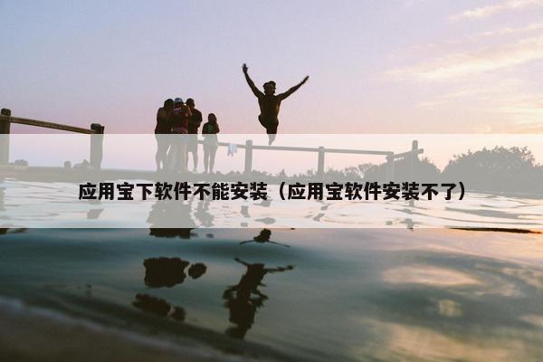 应用宝下软件不能安装（应用宝软件安装不了）