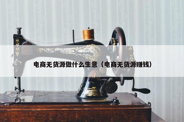 电商无货源做什么生意（电商无货源赚钱）
