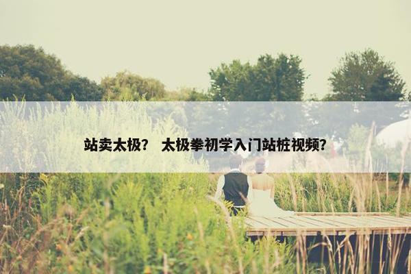 站卖太极？ 太极拳初学入门站桩视频？