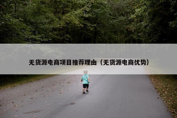 无货源电商项目推荐理由（无货源电商优势）
