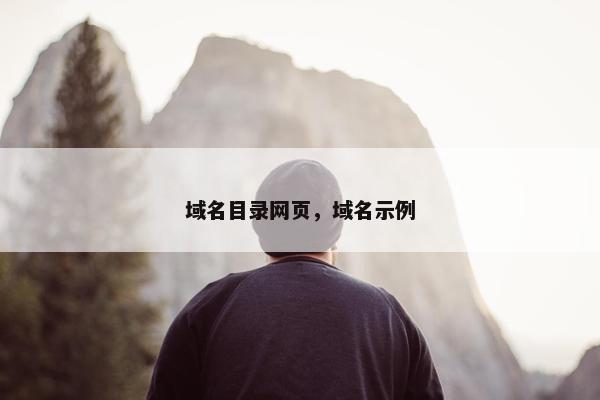 域名目录网页，域名示例