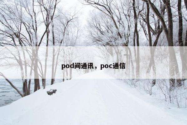 pod间通讯，poc通信