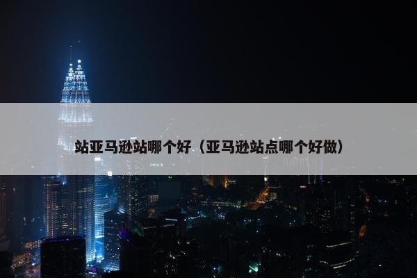 站亚马逊站哪个好（亚马逊站点哪个好做）
