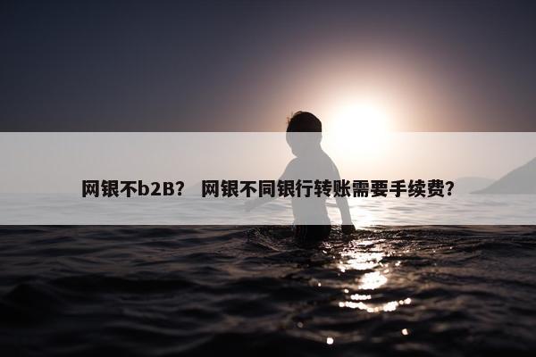 网银不b2B？ 网银不同银行转账需要手续费？