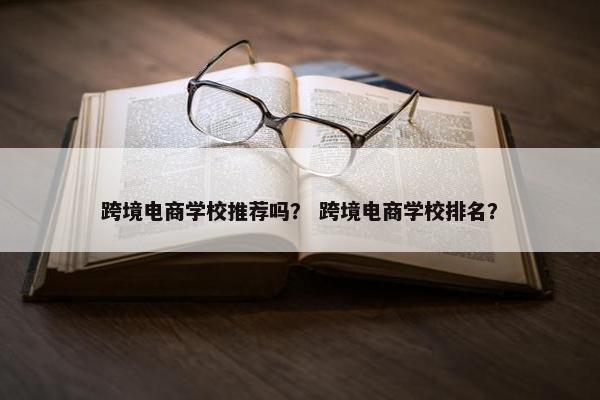 跨境电商学校推荐吗？ 跨境电商学校排名？