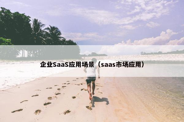 企业SaaS应用场景（saas市场应用）
