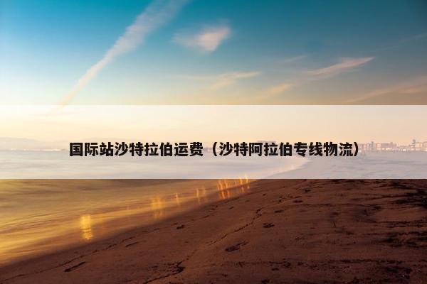 国际站沙特拉伯运费（沙特阿拉伯专线物流）