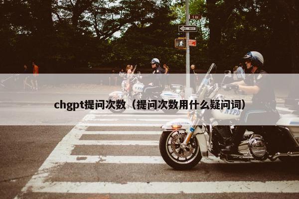 chgpt提问次数（提问次数用什么疑问词）