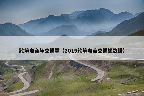 跨境电商年交易量（2019跨境电商交易额数据）