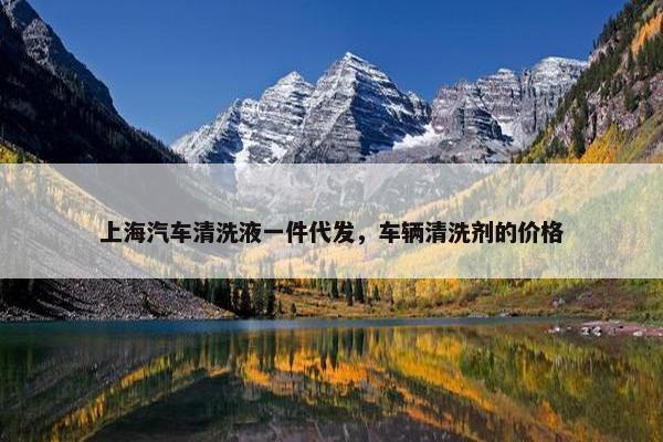 上海汽车清洗液一件代发，车辆清洗剂的价格