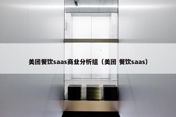 美团餐饮saas商业分析组（美团 餐饮saas）