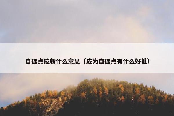 自提点拉新什么意思（成为自提点有什么好处）