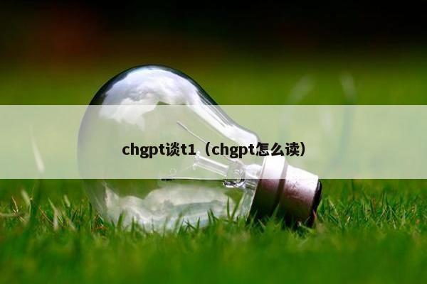 chgpt谈t1（chgpt怎么读）