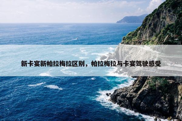 新卡宴新帕拉梅拉区别，帕拉梅拉与卡宴驾驶感受