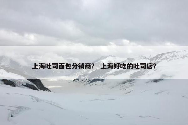 上海吐司面包分销商？ 上海好吃的吐司店？