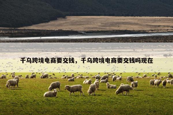 千乌跨境电商要交钱，千乌跨境电商要交钱吗现在
