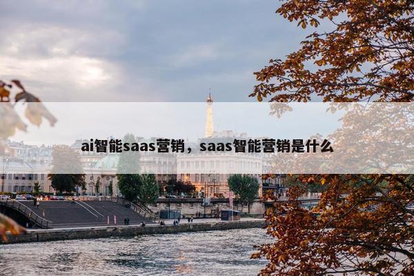 ai智能saas营销，saas智能营销是什么