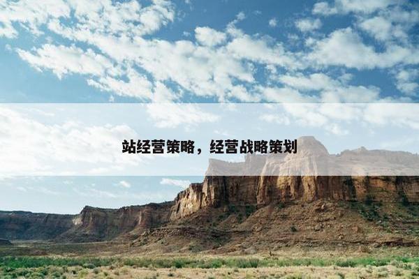 站经营策略，经营战略策划