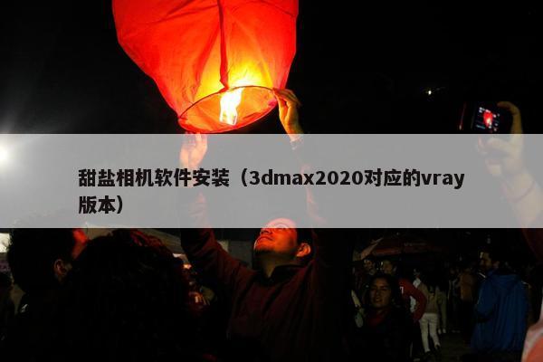 甜盐相机软件安装（3dmax2020对应的vray版本）