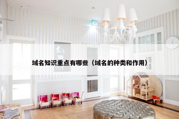 域名知识重点有哪些（域名的种类和作用）