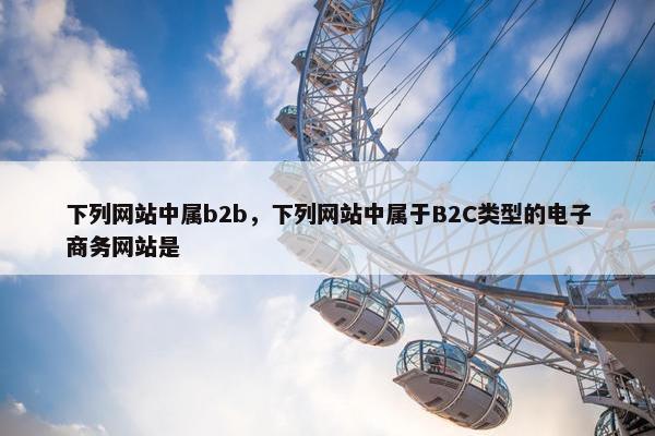 下列网站中属b2b，下列网站中属于B2C类型的电子商务网站是