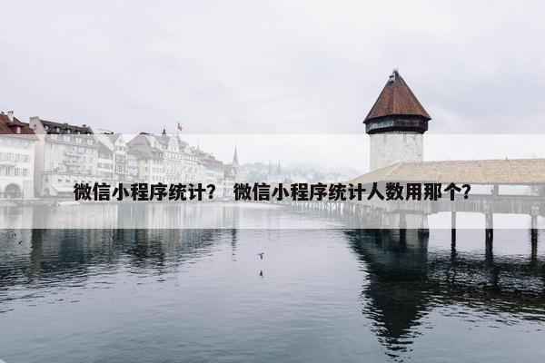 微信小程序统计？ 微信小程序统计人数用那个？