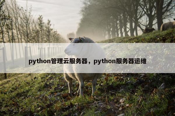 python管理云服务器，python服务器运维