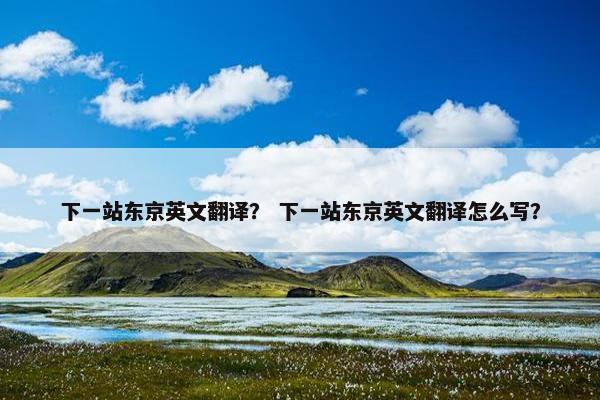 下一站东京英文翻译？ 下一站东京英文翻译怎么写？