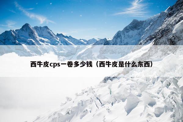 西牛皮cps一卷多少钱（西牛皮是什么东西）
