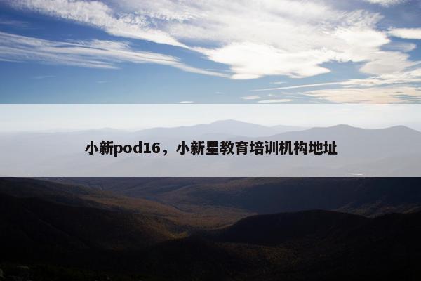 小新pod16，小新星教育培训机构地址