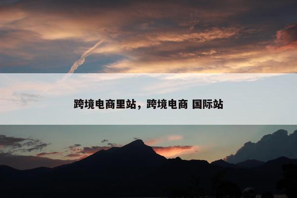 跨境电商里站，跨境电商 国际站