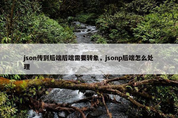 json传到后端后端需要转象，jsonp后端怎么处理