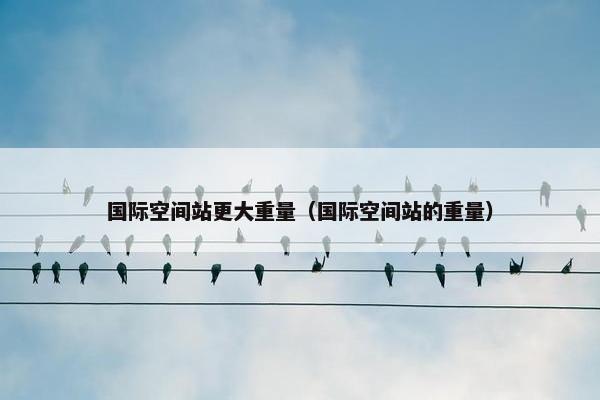 国际空间站更大重量（国际空间站的重量）