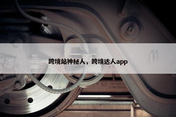 跨境站神秘人，跨境达人app
