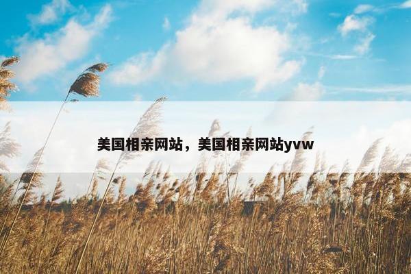 美国相亲网站，美国相亲网站yvw