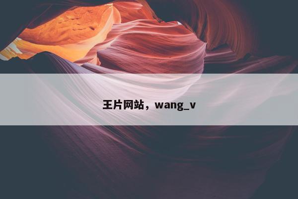 王片网站，wang_v