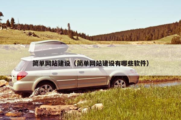 简单网站建设（简单网站建设有哪些软件）