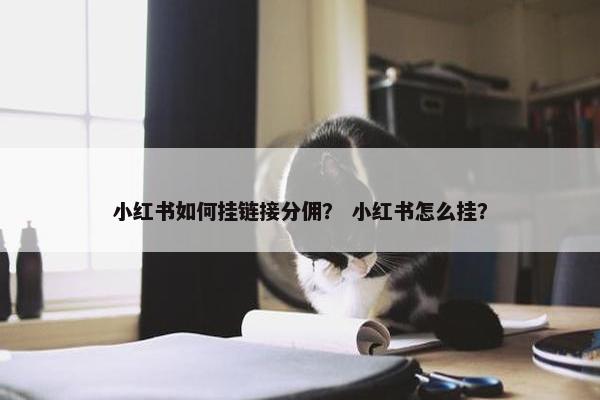 小红书如何挂链接分佣？ 小红书怎么挂？