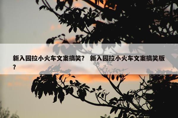 新入园拉小火车文案搞笑？ 新入园拉小火车文案搞笑版？