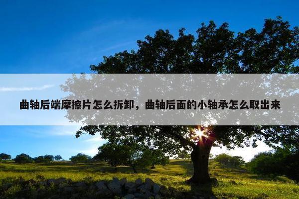 曲轴后端摩擦片怎么拆卸，曲轴后面的小轴承怎么取出来