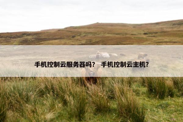 手机控制云服务器吗？ 手机控制云主机？
