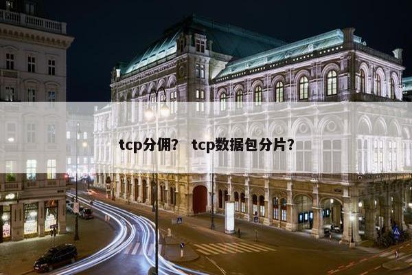 tcp分佣？ tcp数据包分片？